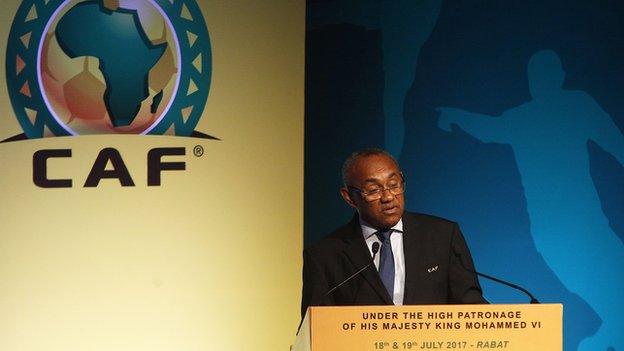 Caf president Ahmad