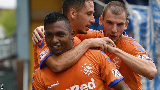 Rangers striker Alfredo Morelos