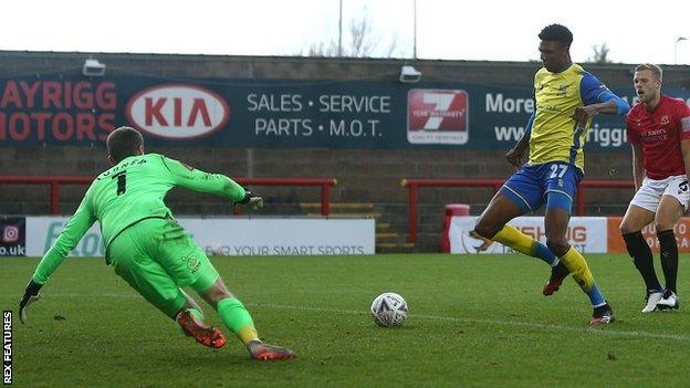 Moors striker Kyle Hudlin started the season playing in Step 11 in the non-league pyramid - for Solihull United in Midland League Division Two