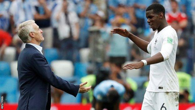 Didier Deschamps and Paul Pogba