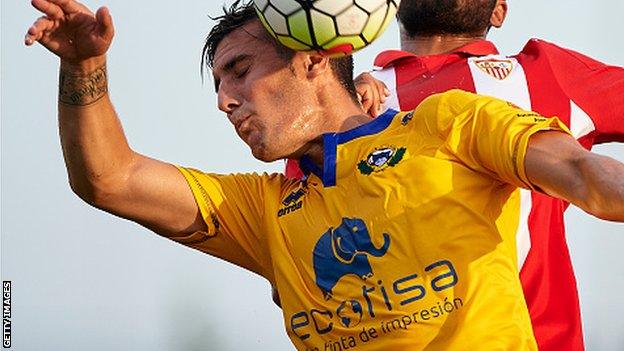 Sergi Guardiola in action for his former club Alcorcon