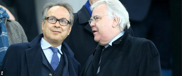 New Everton owner Farhad Moshiri (left) with Bill Kenwright