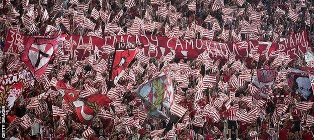 Olympiakos supporters