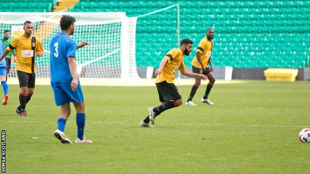 Singh Sabha Slough and London APSA in action at Celtic Park