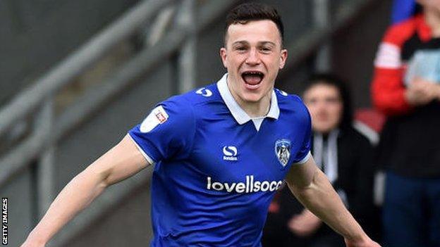 George Edmundson scored twice for Oldham Athletic last season