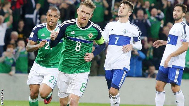 Steven Davis has chipped in with 10 goals since making his Northern Ireland debut in 2005