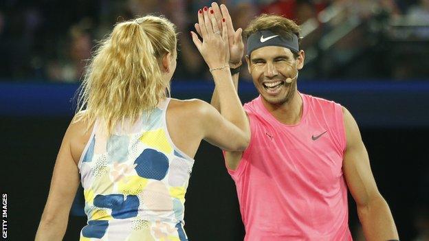 Petra Kvitova and Rafael Nadal