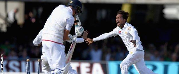 Mohammad Amir finished with three wickets in his first Test since 2010