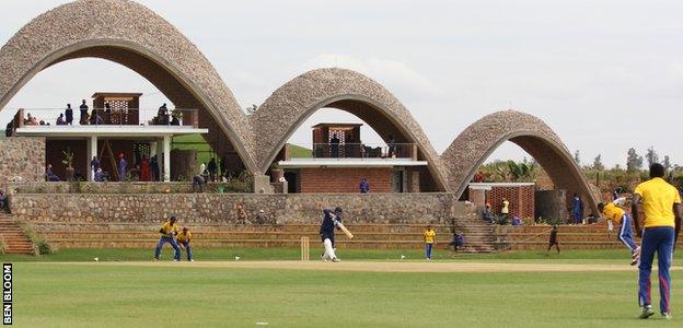 General view of Gahanga International Cricket Stadium