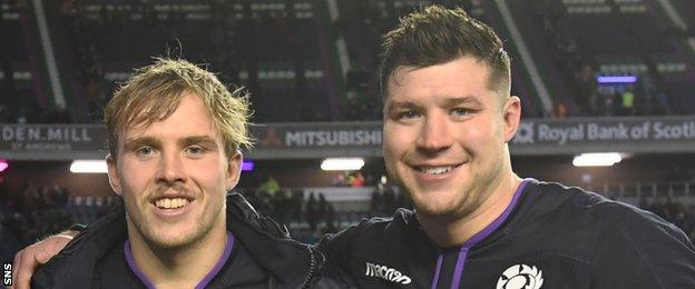 Jonny Gray and Grant Gilchrist