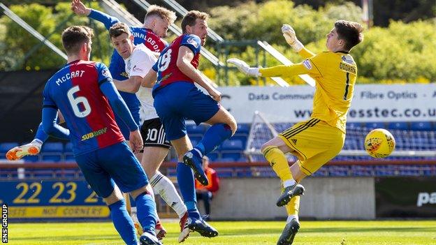 Coll Donaldson headed in the equaliser for Inverness