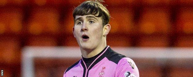 Airdrieonians goalkeeper Rohan Ferguson