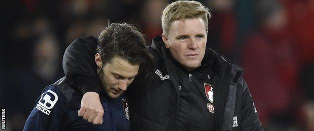 Harry Arter and Eddie Howe