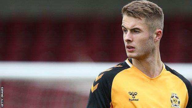 Andy Dallas in action for Cambridge United