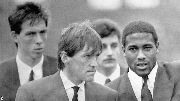 Kenny Dalglish attends the funeral of Gary Church