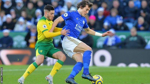 Caglar Soyuncu shines against Norwich