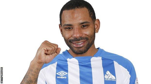 Jason Puncheon in his new Huddersfield kit