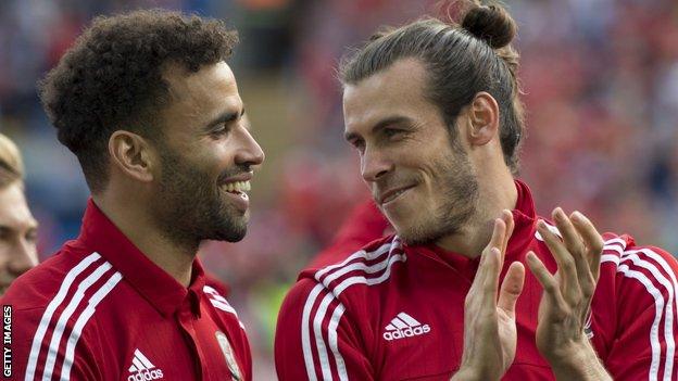 Hal Robson-Kanu and Gareth Bale