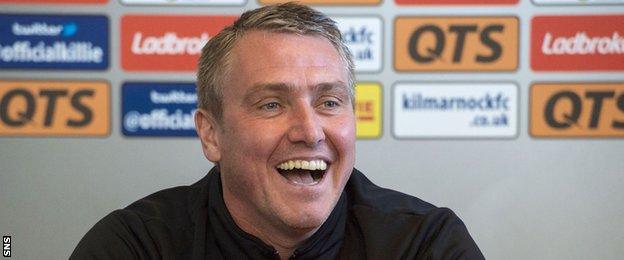 Kilmarnock manager Lee Clark