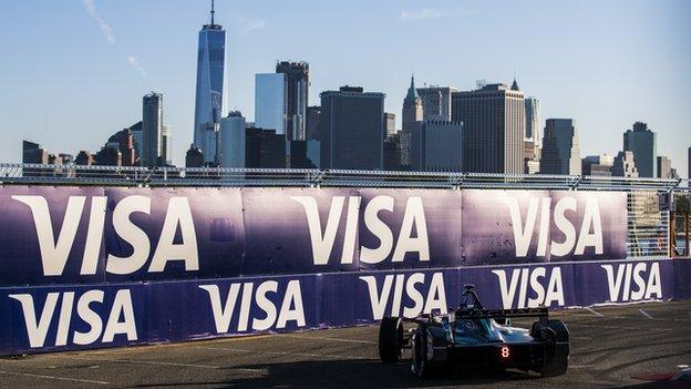 Formula E race in New York