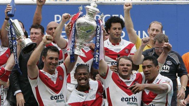 St Helens win the 2006 Challenge Cup