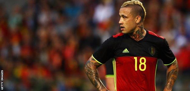 Radja Nainggolan in action for Belgium