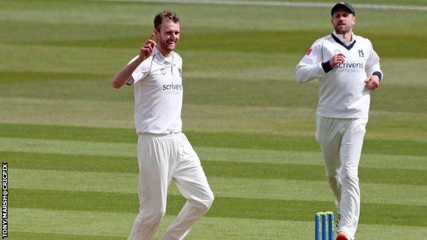 Oliver Hannon Dalby's five-wicket haul was his first since his career-best 12 in the match at Bristol last August