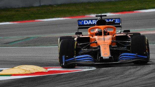 MCL35 Mclaren F1 car