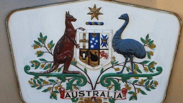 The Australian coat of arms