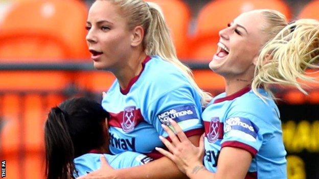 West Ham Women celebrate