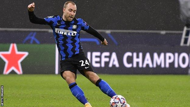 Inter Milan's Christian Eriksen