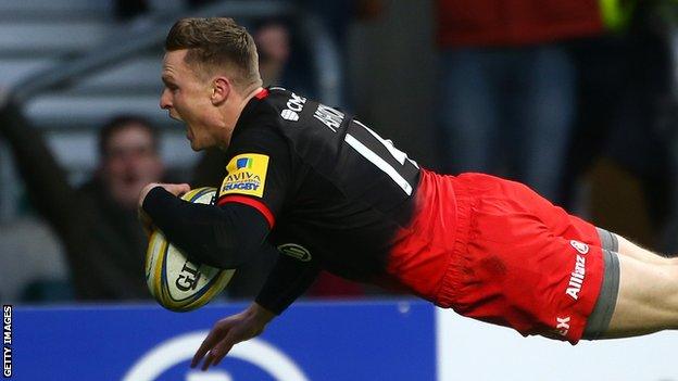 Saracens wing Chris Ashton left out of England squad