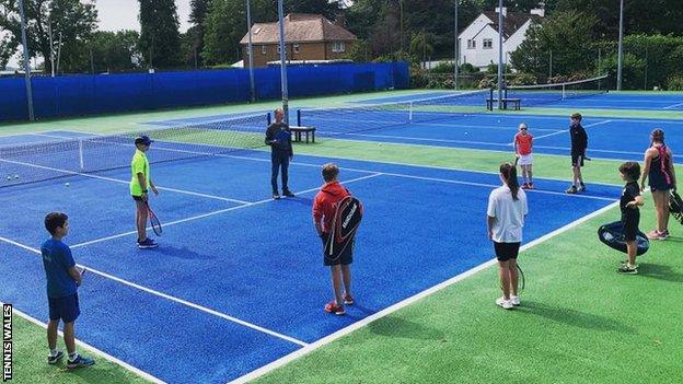 The new funding will hopefully provide a boost to tennis participation in Wales