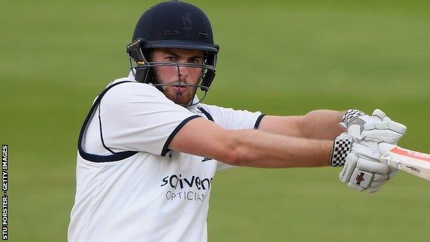 Warwickshire opener Dom Sibley's career-best score remains his 242 for Surrey on his home debut against Yorkshire at the Oval in September 2013