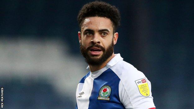 Derrick Williams in action for Blackburn