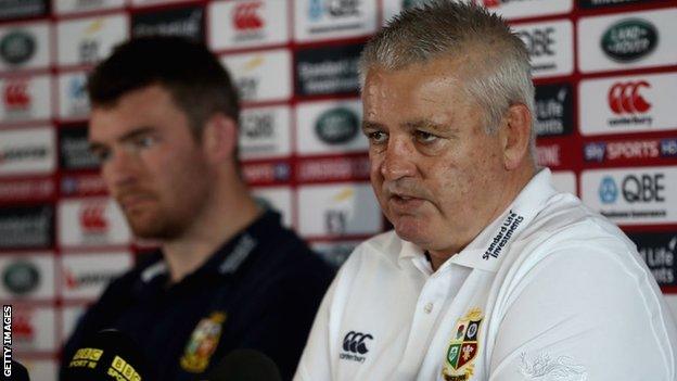 Warren Gatland and Peter O'Mahony