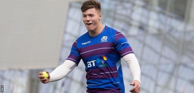 Scotland centre Huw Jones