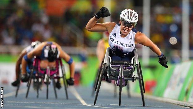 British wheelchair racer Hannah Cockroft