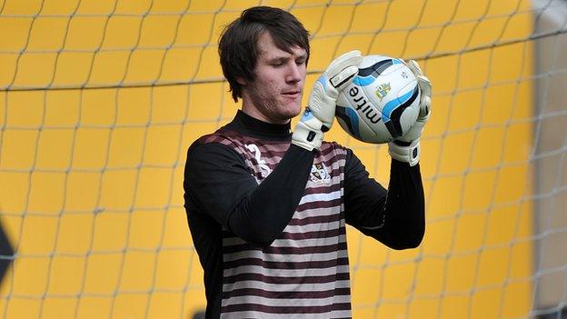 Port Vale keeper Sam Johnson