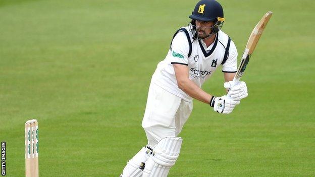 Warwickshire opener Will Rhodes