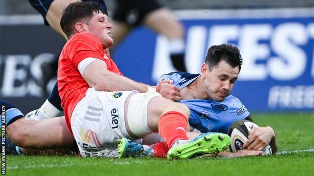 Cardiff Blues scrum-half Tomos Williams has scored 18 tries in 102 matches for his region