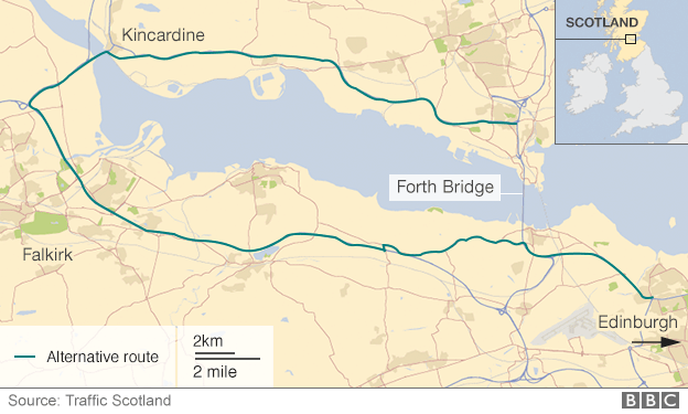 Bridge diversion route