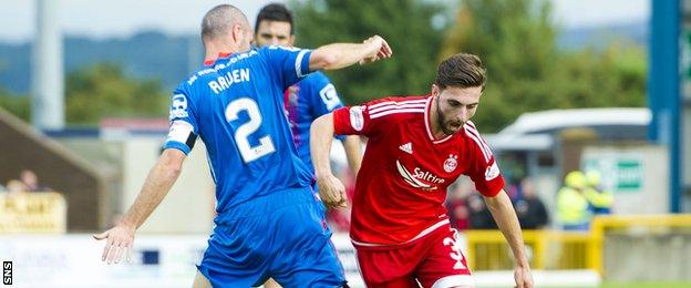 Graeme Shinnie (right) faced his old club Inverness for the first time since his move to Aberdeen