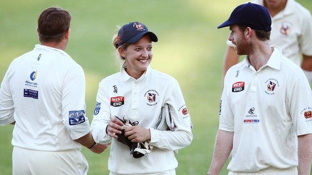 Sarah Taylor in action for Northern Districts