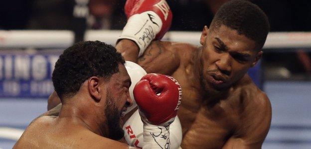 Anthony Joshua against Dominic Breazeale