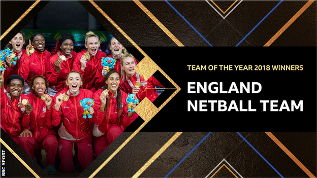 Team of the Year winner England Netball team