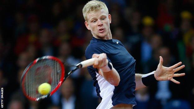 British tennis player Kyle Edmund