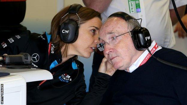 Claire Williams and Sir Frank Williams