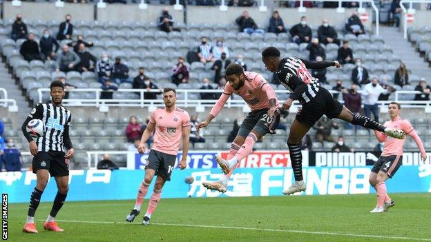 Joe Willock is the third Newcastle player to score in six consecutive Premier League games after Papiss Cisse in 2012 and Alan Shearer in 1996