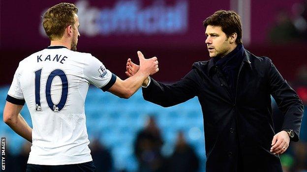 Harry Kane and Mauricio Pochettino